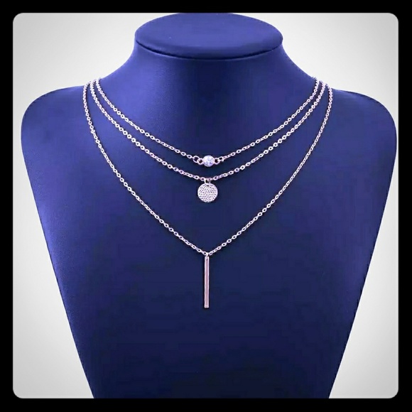 Exclusively Fancy Jewelry - Multi layer necklace Gold & silver NWT